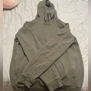 Gray/army green men’s Lululemon City Sweat hoodie